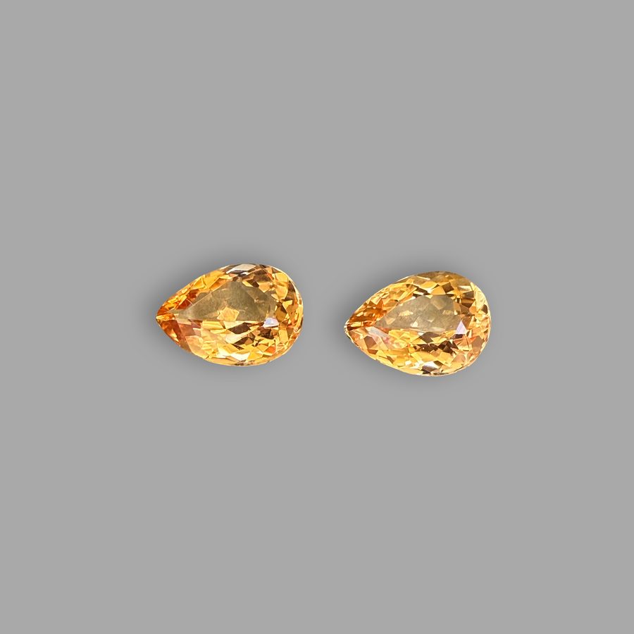 Topas-Imperial Paar 4,11 ct, mehrfarbig